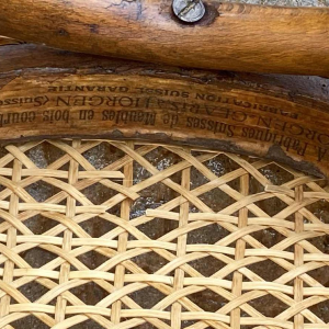 Manufacture Horgen-Glaris, bentwood and cane bistro chair, Switzerland, ca 1900