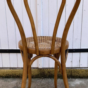 Manufacture Horgen-Glaris, chaise de bistrot en bois courbé & cannage, Suisse ca 1900