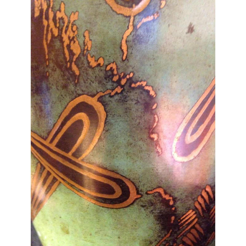 Ikora ( WMF ), Vase Art Déco en dinanderie. Circa 1925