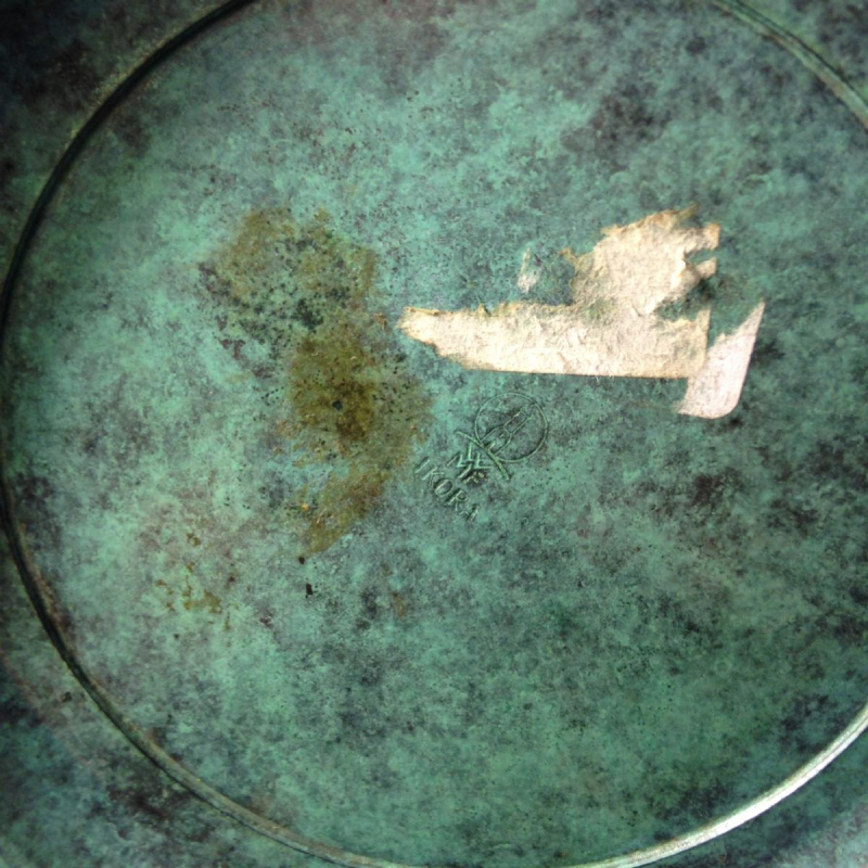 Ikora ( WMF ), Vaas Art Déco en dinanderie. Circa 1925