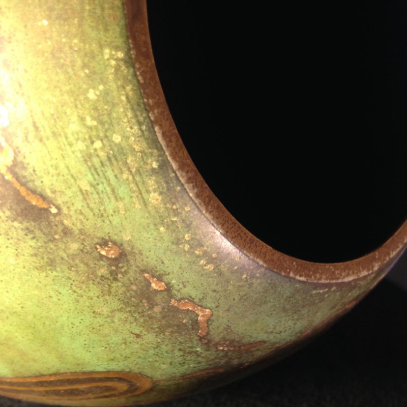 Ikora (WMF), Art Deco brassware vase. Circa 1925