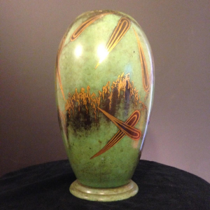 Ikora (WMF), Art Deco brassware vase. Circa 1925