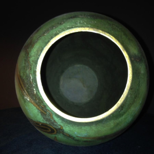 Ikora ( WMF ), Vase Art Déco en dinanderie. Circa 1925