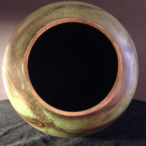 Ikora ( WMF ), Vaas Art Déco en dinanderie. Circa 1925