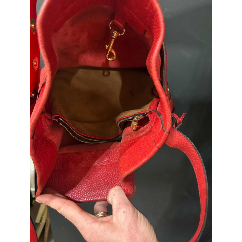 Delvaux, sac “Calicot“ en cuir rouge