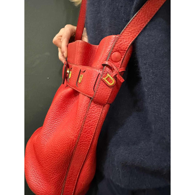 Delvaux ‘Calicot’ bag in red leather