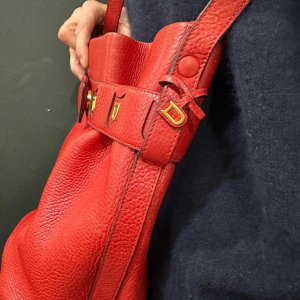 Delvaux “Calicot” tas in rood leer