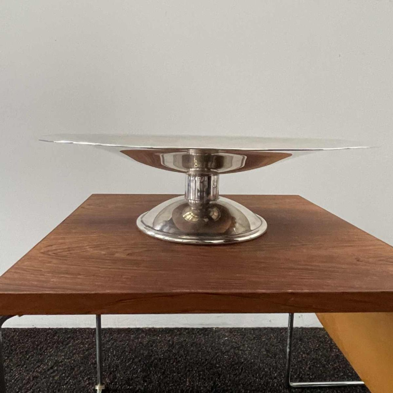 Christofle, tafelblad / fruitschaal, Art Deco verzilverd metaal 1930