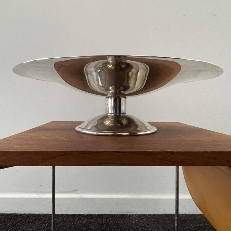Christofle, tafelblad / fruitschaal, Art Deco verzilverd metaal 1930