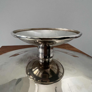 Christofle, tafelblad / fruitschaal, Art Deco verzilverd metaal 1930