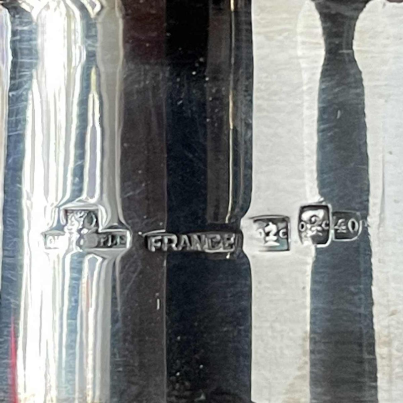 Christofle, tafelblad / fruitschaal, Art Deco verzilverd metaal 1930