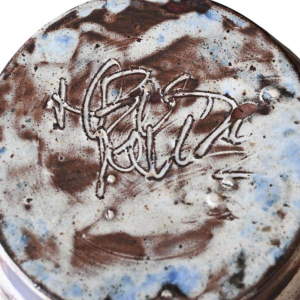 Henri Cazaux / Vallauris, abstract vaas van sgraffito-keramiek, 1950-1970