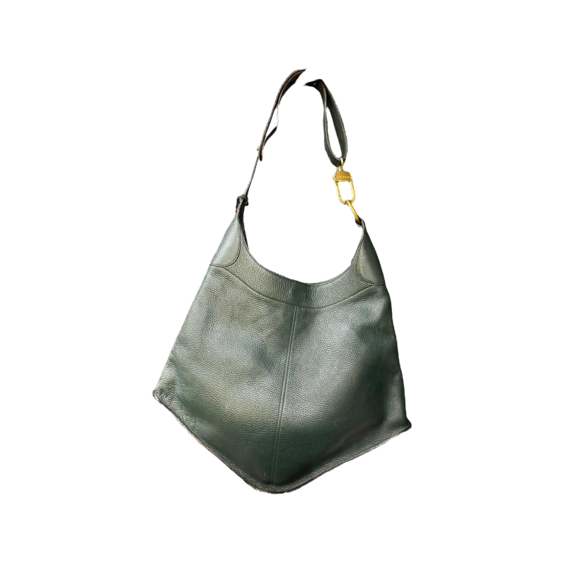 Delvaux, sac “Satan“ cuir grainé vert bouteille