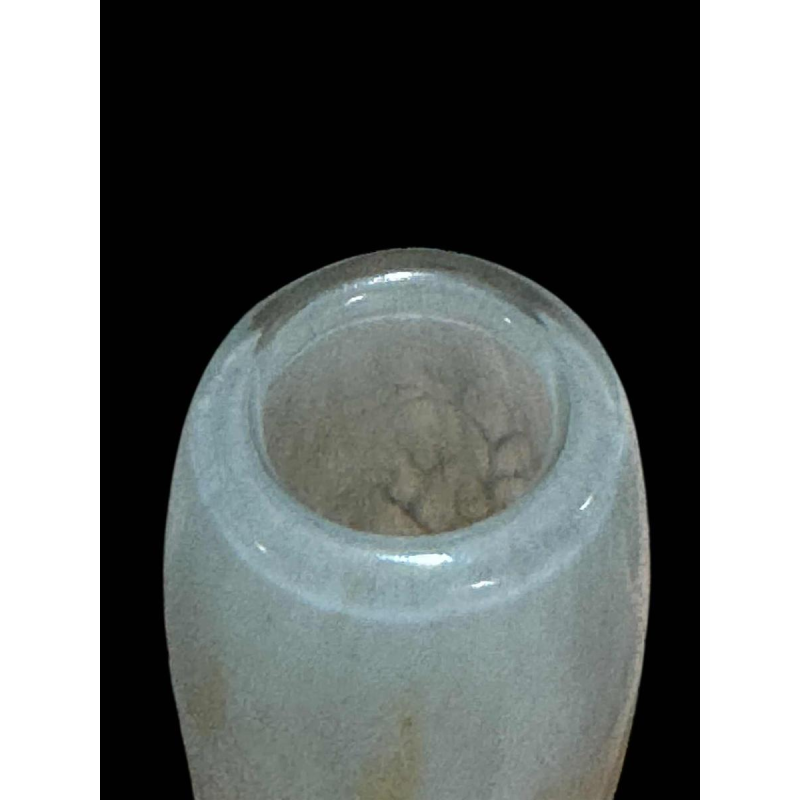 Daum, vase en verre gravé émaillé Art Nouveau, époque 1900