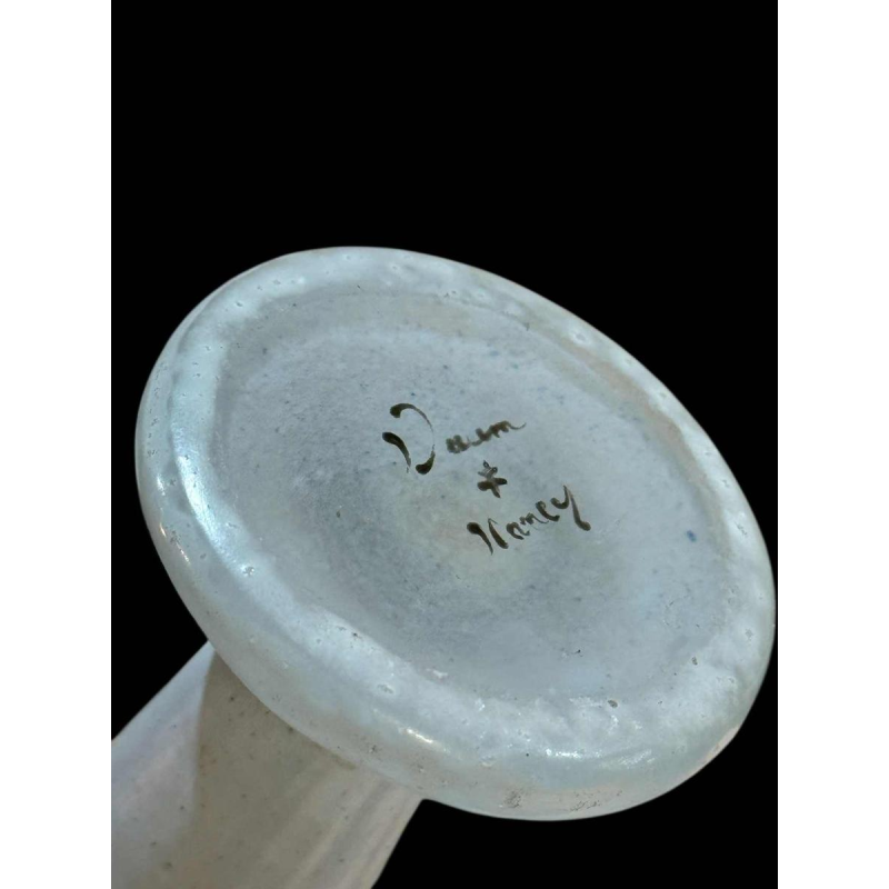 Daum, vase en verre gravé émaillé Art Nouveau, époque 1900