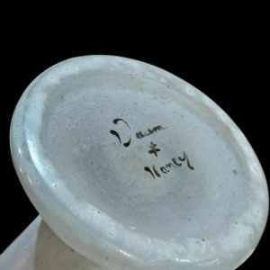 Daum, vase en verre gravé émaillé Art Nouveau, époque 1900