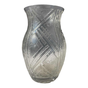 DAUM Nancy art deco vase in engraved glass