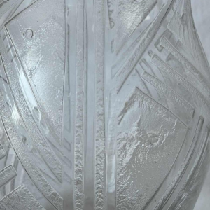 Vase DAUM Nancy art deco en verre gravé