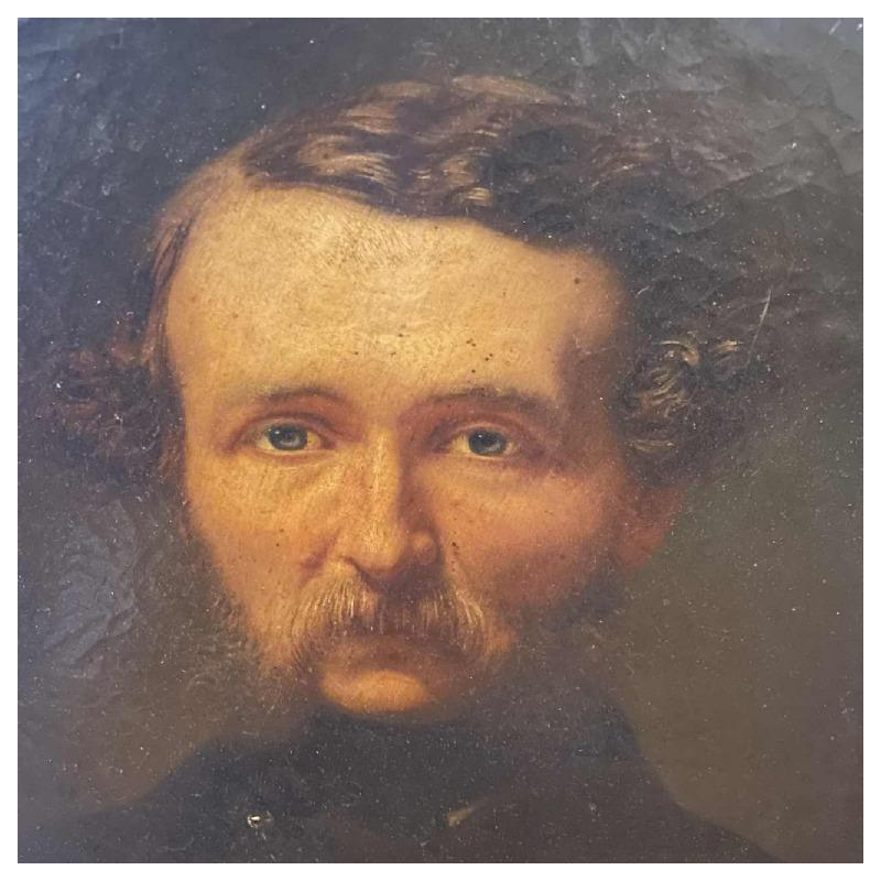 Charles SOUBRE (1821-1895): Portrait daristocrate.
