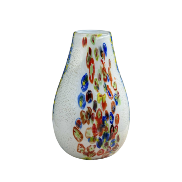 Fratelli Toso Murano, Millefiori glass vase, ca 1950