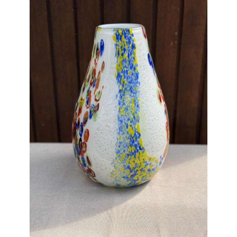 Fratelli Toso Murano, vase en verre Millefiori, ca 1950