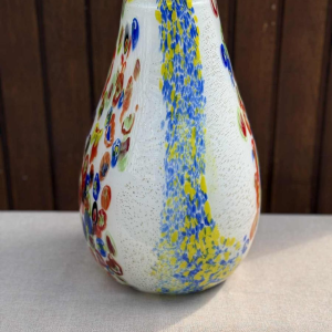 Fratelli Toso Murano, Millefiori glass vase, ca 1950