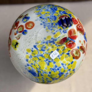 Fratelli Toso Murano, Millefiori glass vase, ca 1950