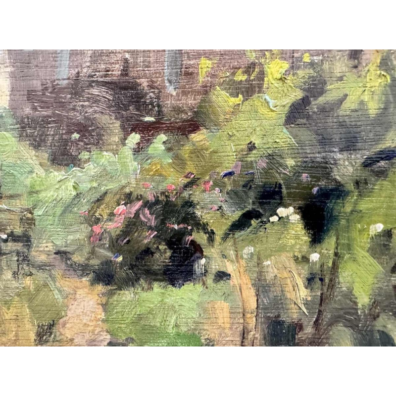 Adolphe Dupont (1898-1982): « Maison à colombages » peinture