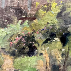 Adolphe Dupont (1898-1982): « Huis met vakwerk » schilderij