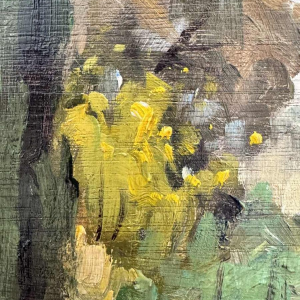 Adolphe Dupont (1898-1982): « Huis met vakwerk » schilderij