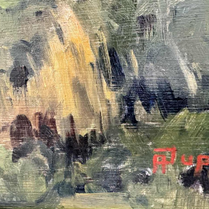 Adolphe Dupont (1898-1982): « Huis met vakwerk » schilderij