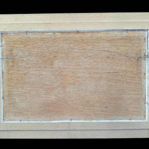 Adolphe Dupont (1898-1982): « Maison à colombages » peinture