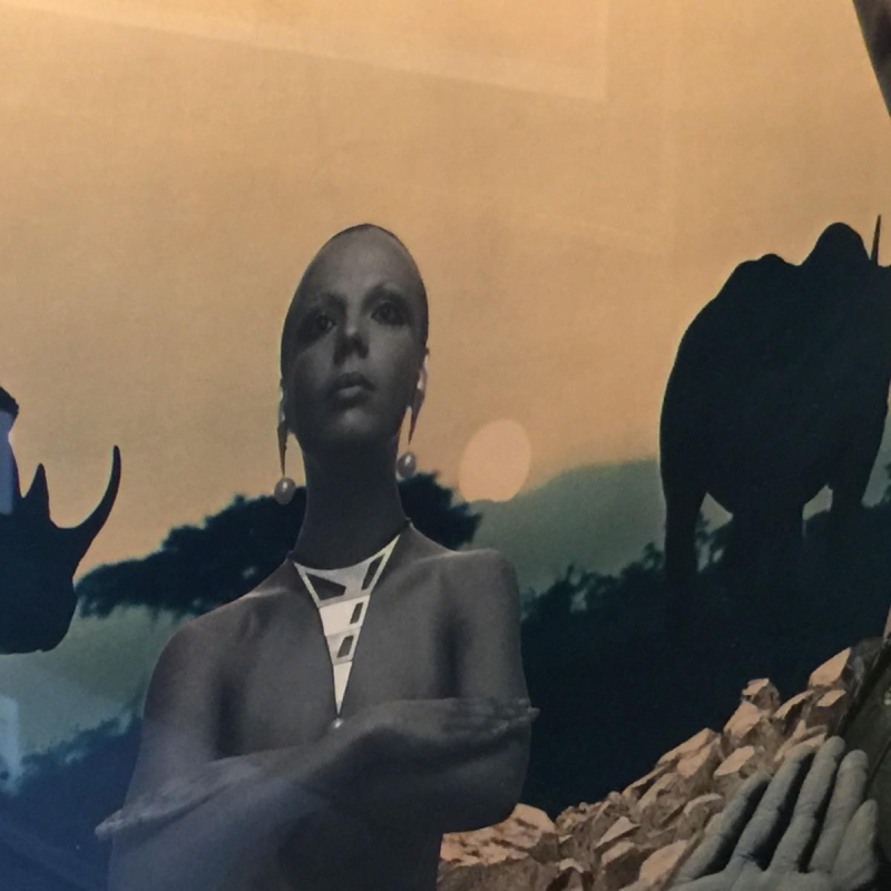 Surrealist collage attributed to Carlos de Radzitzky - circa 1960