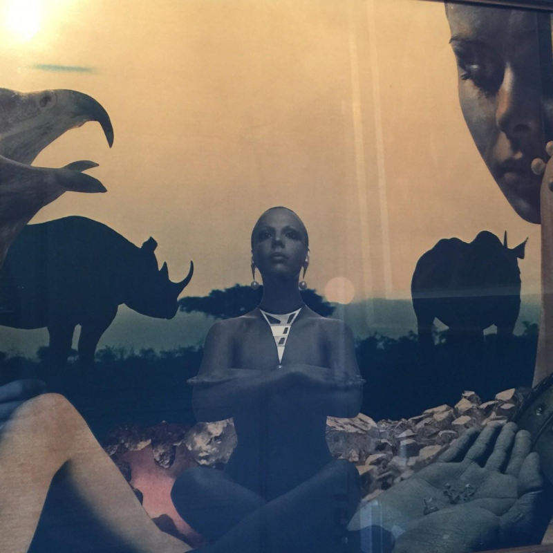 Surrealist collage attributed to Carlos de Radzitzky - circa 1960