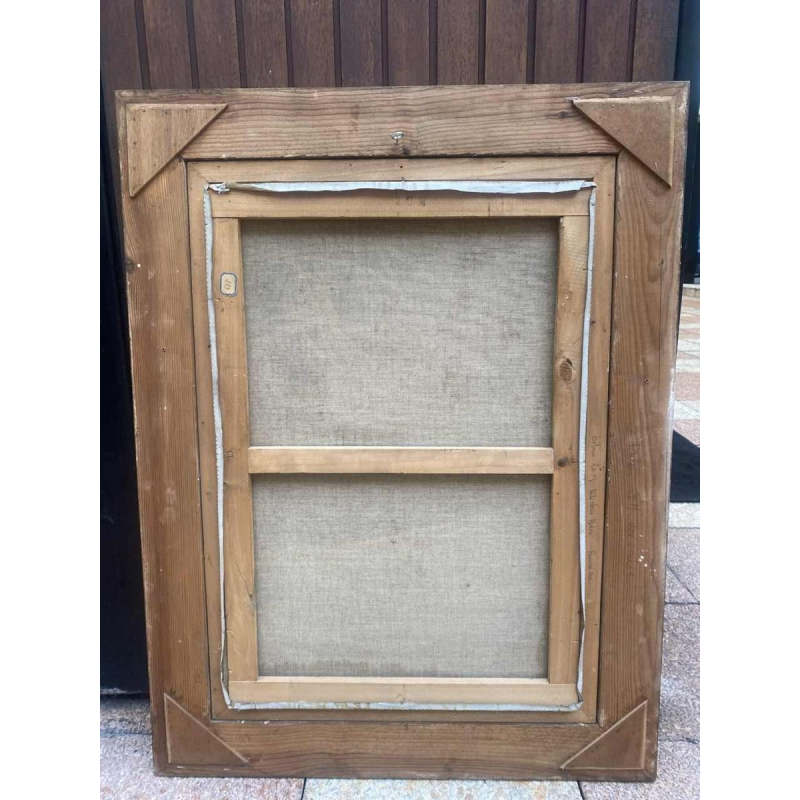 Tableau de Michel De Gallard huile sur toile des années 1950 paysage