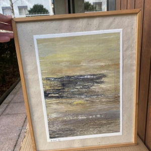 Tableau Entre Mer et Ciel signé Michel Biot Art Moderne 1993