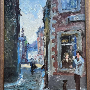 Albert Dandoy “Rue St Hilaire Confluent” Namur 1965