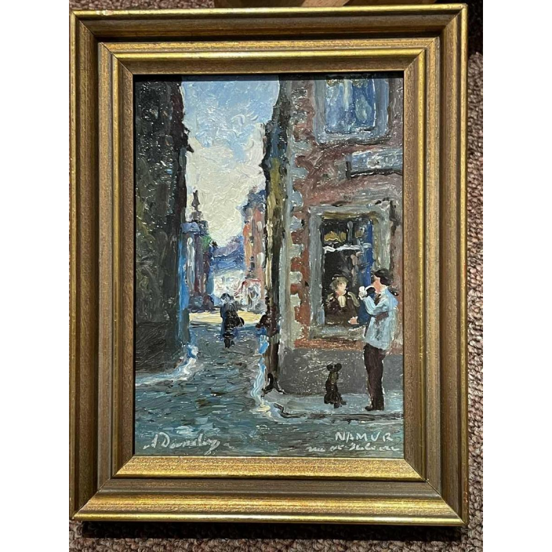 Albert Dandoy “Rue St Hilaire Confluent” Namur 1965