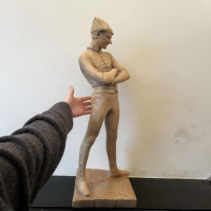 Charles René de Saint-Marceaux 'Arlequin' sculpture en terre cuite, 19ème siècle