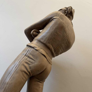 Charles René de Saint-Marceaux 'Arlequin' sculpture en terre cuite, 19ème siècle