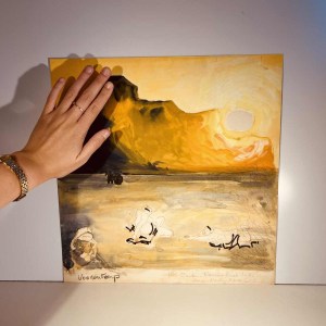 JAN BURSSENS, abstract schilderij, gemengde techniek op karton, midden 20e eeuw