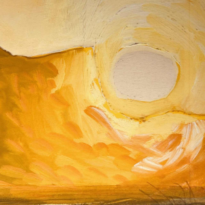 JAN BURSSENS, abstract schilderij, gemengde techniek op karton, midden 20e eeuw