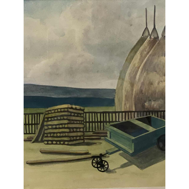 Léon ARROTIN (1912-1978) aquarel