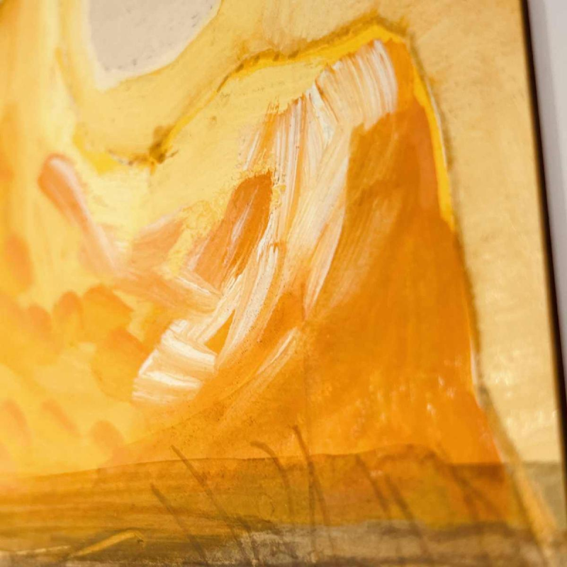 JAN BURSSENS, abstract schilderij, gemengde techniek op karton, midden 20e eeuw