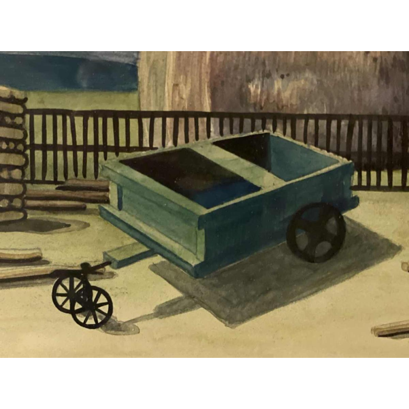 Léon ARROTIN (1912-1978) aquarelle