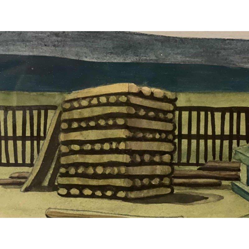 Léon ARROTIN (1912-1978) aquarel