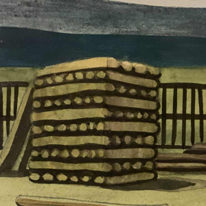 Léon ARROTIN (1912-1978) watercolour