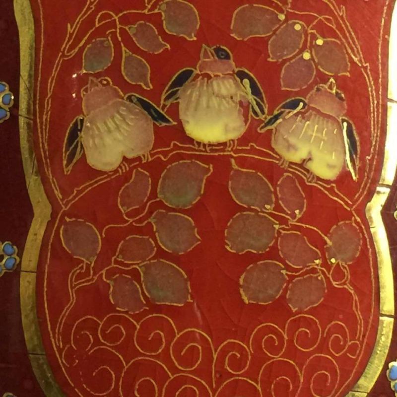 Emil Fischer, ceramic vase "tits" D253, Herend Pest before Zsolnay, 1880