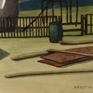 Léon ARROTIN (1912-1978) watercolour