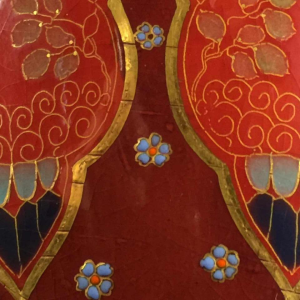 Emil Fischer, ceramic vase "tits" D253, Herend Pest before Zsolnay, 1880